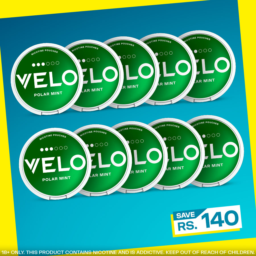 VELO Polar Mint flavor Original Oral Nicotine Pouches 10mg